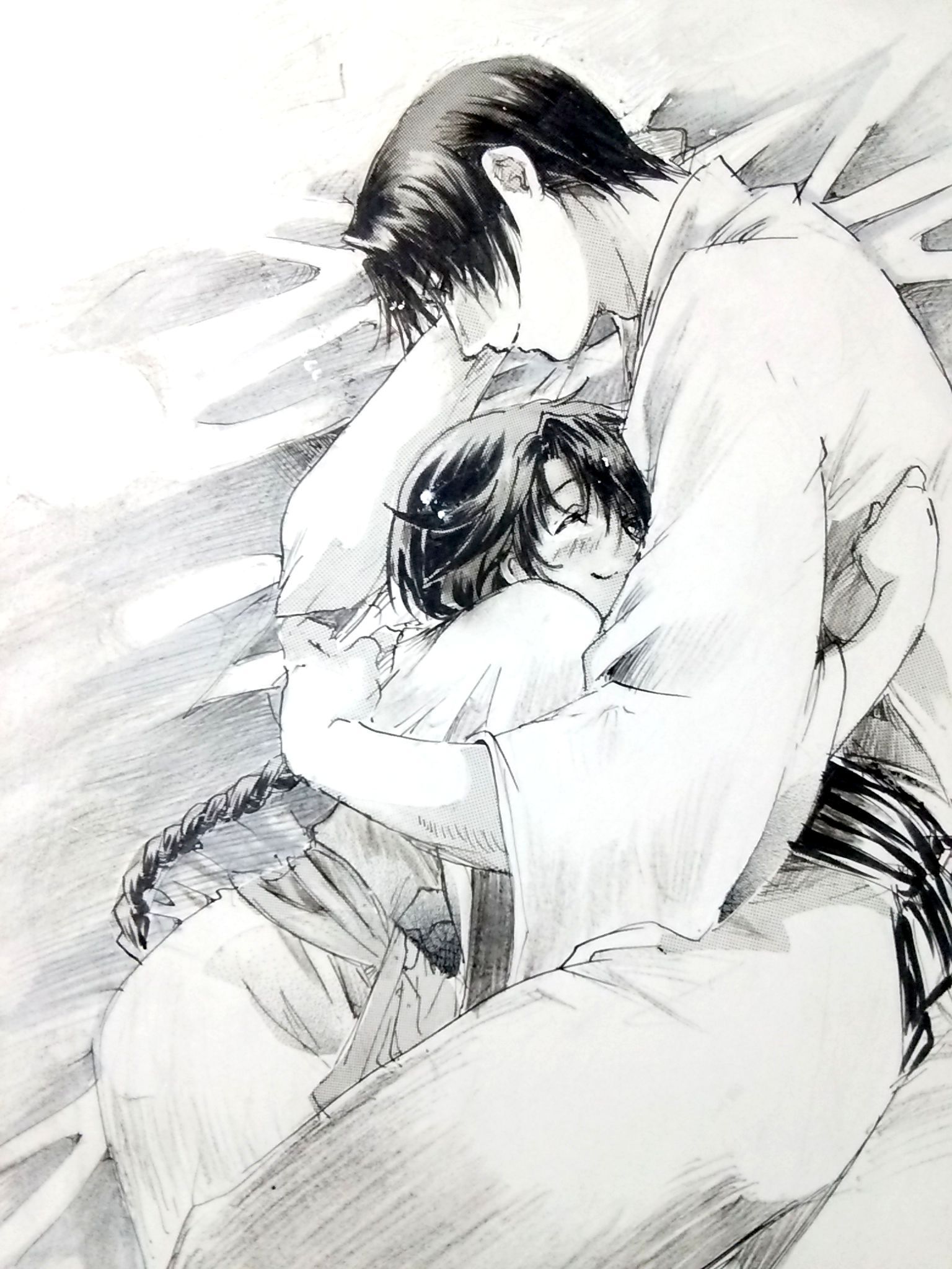 1536x2048 Rurouni Kenshin Aoshi Shinomori X Misao Makimachi Aomisa De Anime Misao Makimachi 