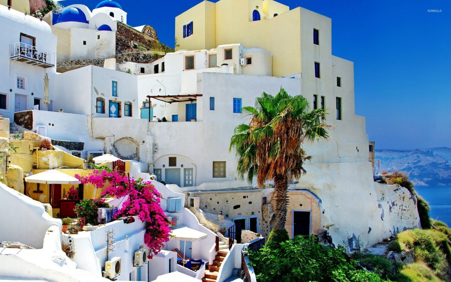 1920x1200 Santorini, Greeca Wallpaper - World Wallpaper de Santorini ...