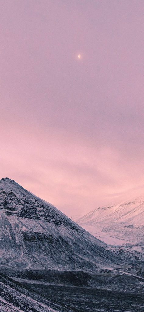 iPhoneXpapers.com | iPhone X fondo de pantalla | nz64-nieve-invierno-luna.  Imágen rosados para iPhone. de Apple, Rosados para iphone - Todo fondos